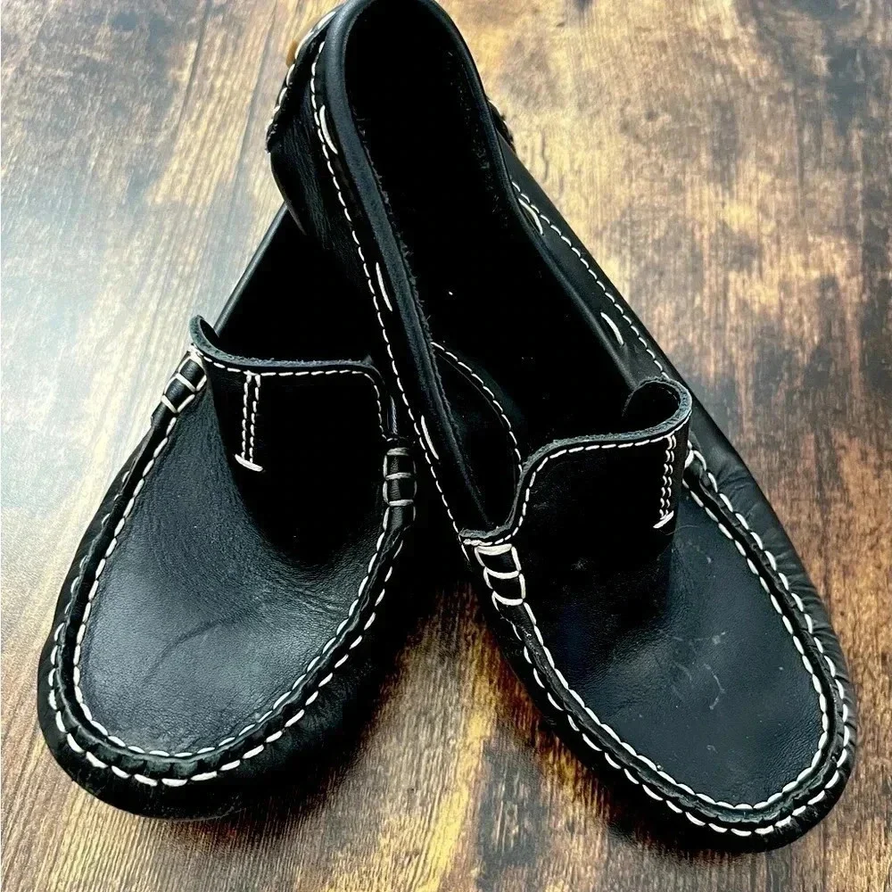 Jacadi Paris | boys leather loafer shoes. Size: 34 European, 2.5 U.S.